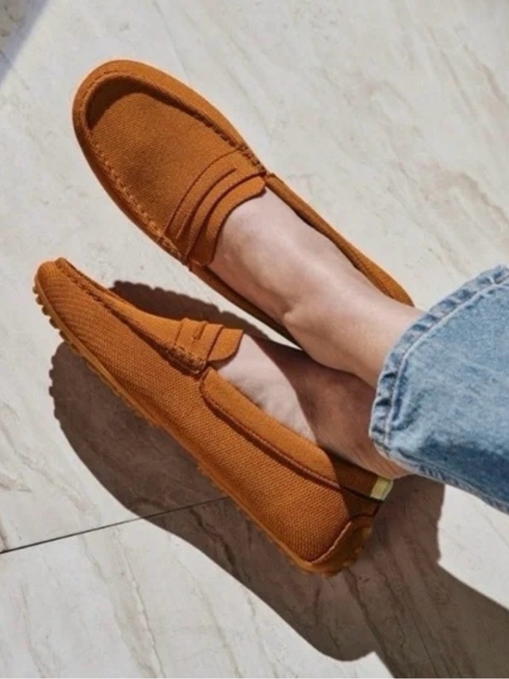 Rothy’s the Daily Driver Loafer Cognac Women’s Size 9.5